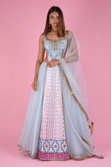 Sky Blue Lehenga3966 video